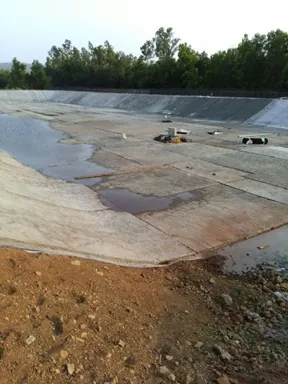 GCL-lined raw water pond — Reliance Industries, Nagothane, Maharashtra