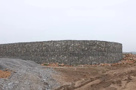 Gabion retaining wall — Yadagirigutta Temple Development, Telangana